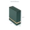 Gold-Accented Rigid Cardboard Ring Box – Custom Jewelry Packaging Gold-accented rigid cardboard ring box with custom branding, premium velvet interior, luxury jewelry packaging
