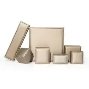 Custom Gold Leather Ring Box – Private Label Jewelry Packaging