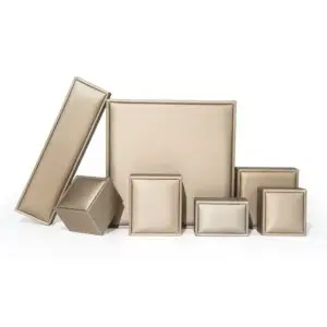 Custom Gold Leather Ring Box – Private Label Jewelry Packaging