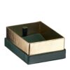Gold-Accented Cardboard Pendant Box | Custom Jewelry Packaging | OEM & Private Label Gold-accented rigid cardboard pendant box with custom logo, foam insert, and branded tissue for jewelry packaging