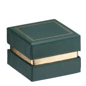 Gold-Accented Rigid Ring Box – Custom Jewelry Packaging