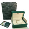 Custom Green Leather Watch Gift Box with Full Branding & Customization Options Custom green leather watch gift box with embossed logo and removable foam insert for jewelry packaging