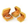 Custom Ginger Yellow Jewelry Boxes - OEM & Private Label Custom ginger yellow jewelry boxes with embossed branding, interior inserts, and soft-touch finish for premium retail