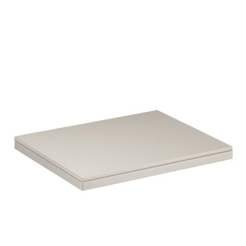 Linea medium square base jewelry display tray in custom colors with logo branding for retail boutiques