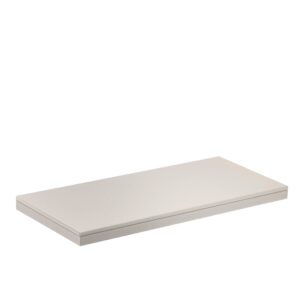 Medium long custom jewelry display tray with branded logo, premium velvet insert, retail showcase setup