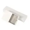 Custom white kraft paper jewelry drawer box with embossed logo and custom EVA foam insert for premium jewelry packaging