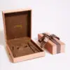 Custom jewelry gift bags with ribbon, personalized with logo, bulk wholesale packaging