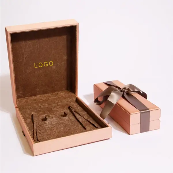 Custom jewelry gift bags with ribbon, personalized with logo, bulk wholesale packaging