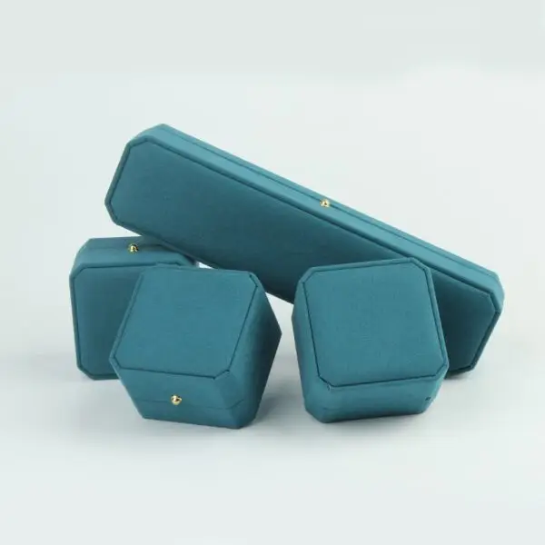 Custom jewelry gift boxes with branded logo and foam inserts, wholesale packaging