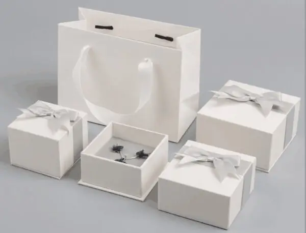 Custom Luxury Paper Jewelry Gift Boxes | OEM Branded Rigid Packaging Custom branded rigid paper jewelry gift boxes with velvet interior and gold foil logo — factory-direct wholesale