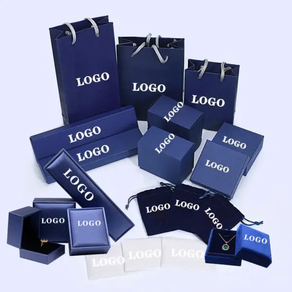 Custom Luxury Paper Jewelry Gift Boxes | OEM Branded Rigid Packaging Custom branded rigid paper jewelry gift boxes with velvet interior and gold foil logo — factory-direct wholesale