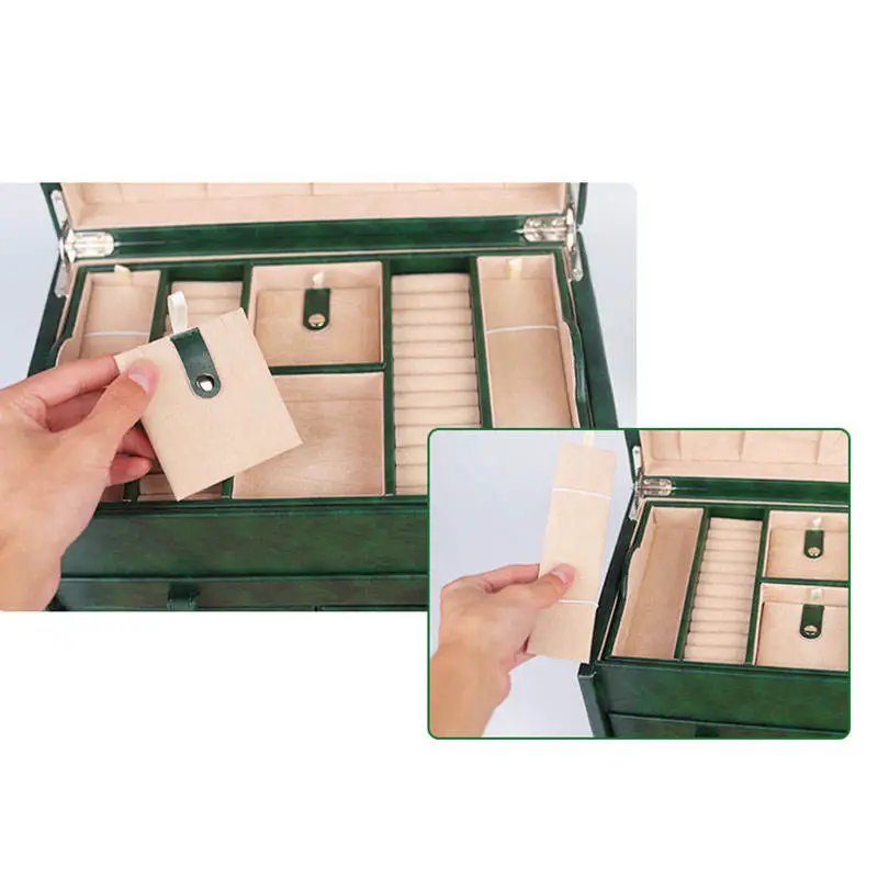 Large Custom PU Leather Jewelry Organizer Box – Wholesale & Private Label