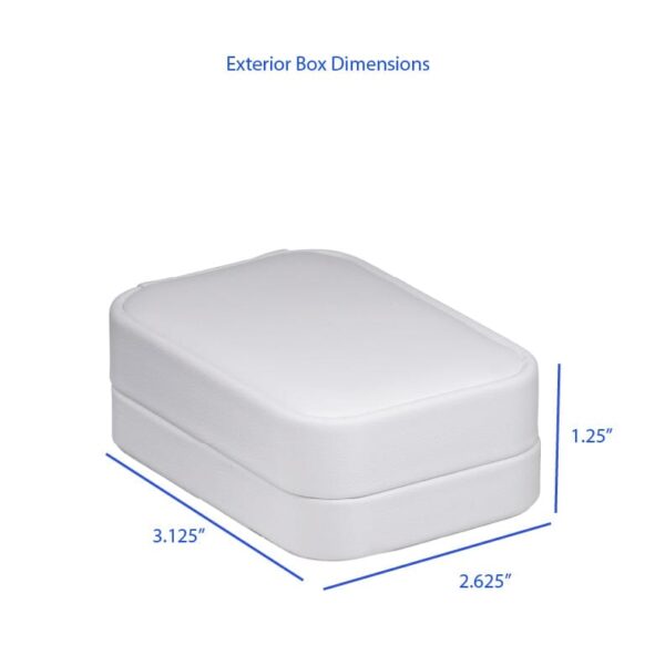 Premium soft leatherette T-style earring box with custom logo, multiple color options, and classic interior design