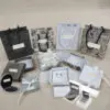 Custom white-label luxury paper jewelry shopping bag with matching pouch, fully customizable branding