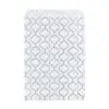 Custom 5x7 white cotton jewelry pouches with drawstring closure for bulk wholesale packaging