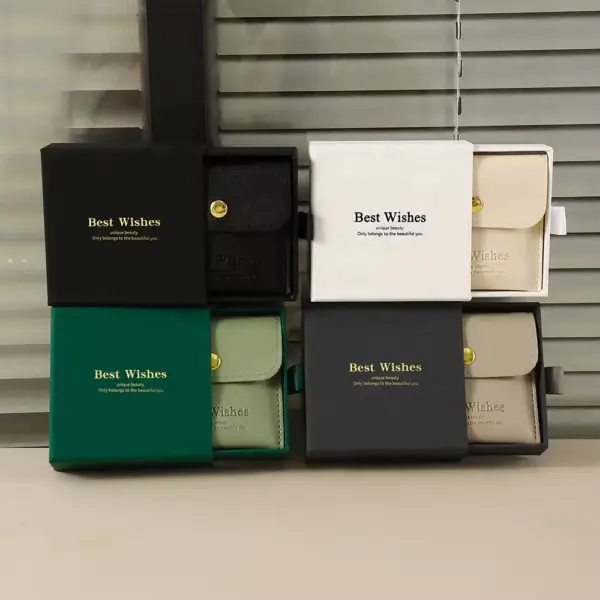 Custom Jewelry Pouches & Gift Box Set - Wholesale OEM Luxury custom jewelry pouches with personalized gift box set - factory-direct wholesale packaging