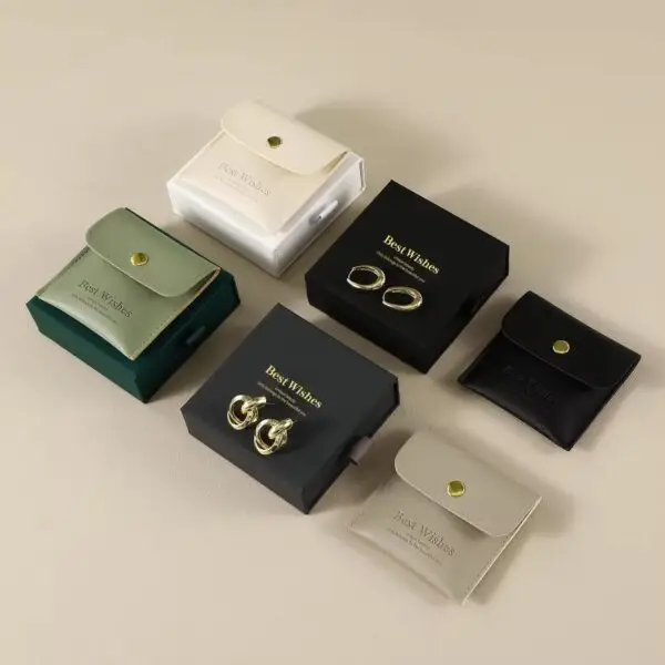 Custom Jewelry Pouches & Gift Box Set - Wholesale OEM Luxury custom jewelry pouches with personalized gift box set - factory-direct wholesale packaging