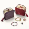 Personalized multi-layer jewelry pouches with zipper, custom OEM gift bags for jewelry brands and retailers