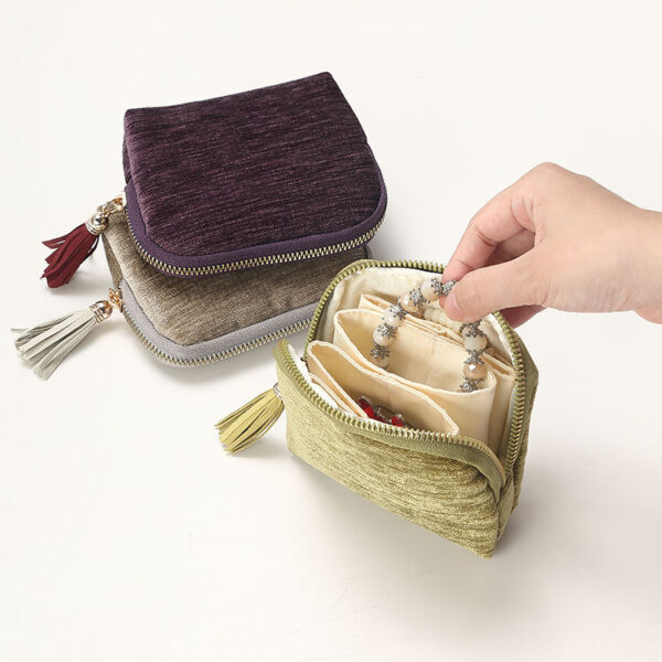Personalized multi-layer jewelry pouches with zipper, custom OEM gift bags for jewelry brands and retailers