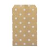 White kraft paper 6×9 merchandise pouches stack, customizable with logo printing for jewelry brands, MOQ 500+ units