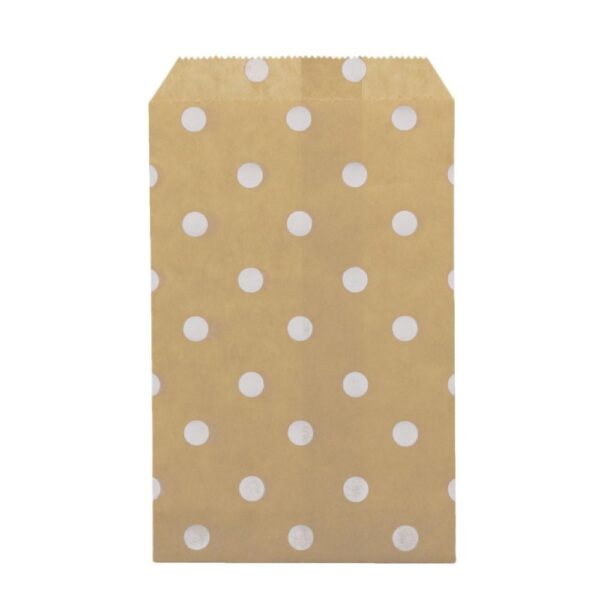 White kraft paper 6×9 merchandise pouches stack, customizable with logo printing for jewelry brands, MOQ 500+ units