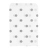 White kraft paper 6×9 merchandise pouches stack, customizable with logo printing for jewelry brands, MOQ 500+ units