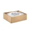 Kraft Cotton-Filled Custom Ring Jewelry Box Kraft cotton-filled custom ring jewelry box with white interior and personalized logo branding