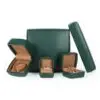 Custom Leather Earring Boxes — Wholesale & Private Label Packaging Luxury custom leather earring boxes with velvet inserts, magnetic closure, and hot foil stamping for jewelry brands
