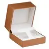 Custom Leather T-Style Earring Box - High-End Jewelry Packaging Premium leather T-style earring box with embossed logo and custom interior compartments for jewelry positioning