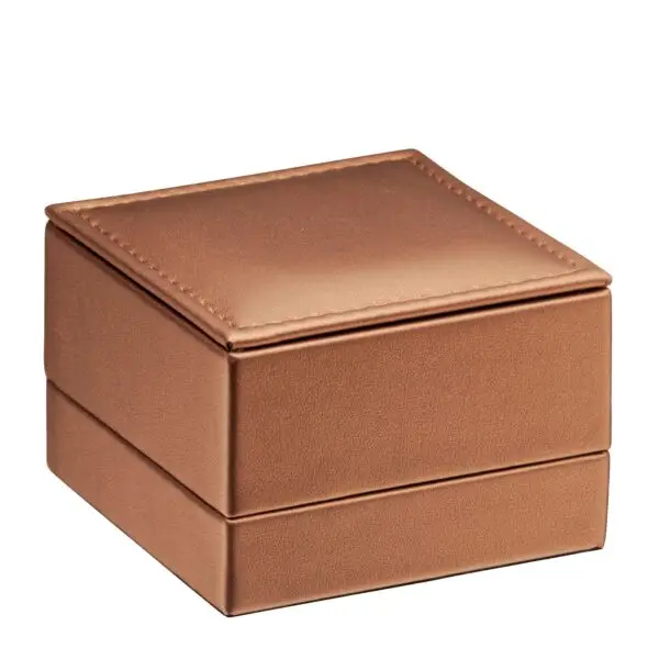 Custom Leather T-Style Earring Box - High-End Jewelry Packaging Premium leather T-style earring box with embossed logo and custom interior compartments for jewelry positioning