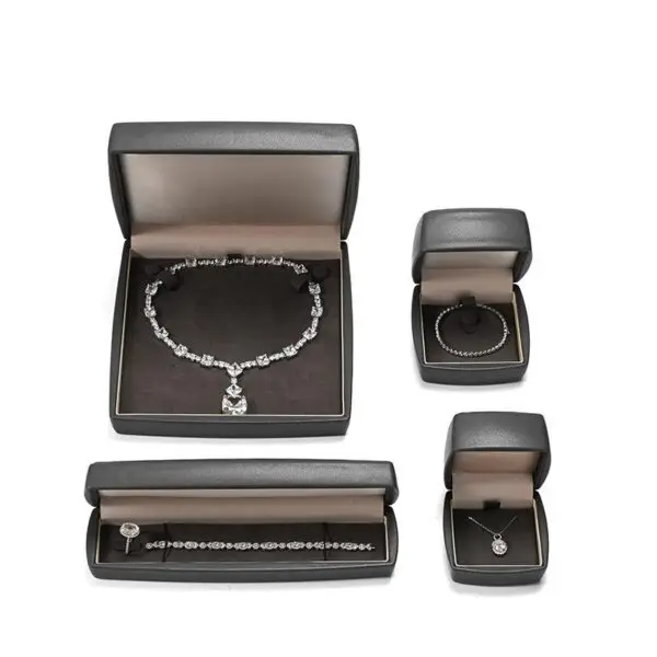 Premium PU Leather Jewelry Box — Custom Earring Display Packaging Premium PU leather earring box with custom logo, foam insert, and magnetic closure