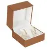 Luxury Leather Large Hoop Earring Box – Custom Rigid Jewelry Display Packaging Luxury leather large hoop earring display box with custom logo branding and foam insert, premium rigid jewelry packaging
