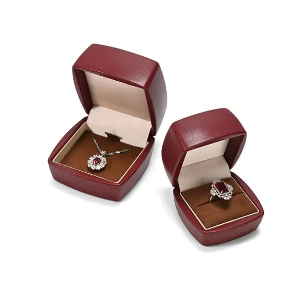 Premium PU Leather Jewelry Box — Custom Earring Display Packaging Premium PU leather earring box with custom logo, foam insert, and magnetic closure