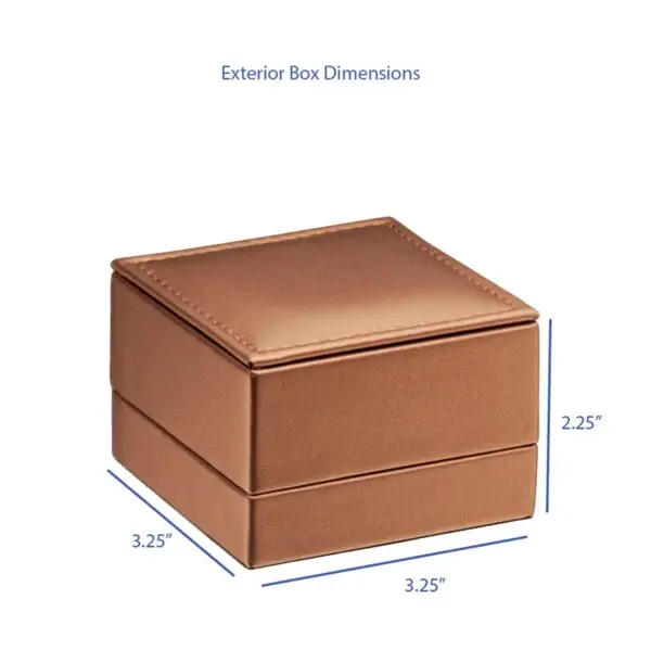 Custom Leather T-Style Earring Box - High-End Jewelry Packaging Premium leather T-style earring box with embossed logo and custom interior compartments for jewelry positioning