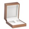 Premium leather long earring and pendant gift box with custom branding, velvet insert, and luxury packaging
