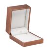 Premium leather long earring and pendant gift box with custom branding, velvet insert, and luxury packaging