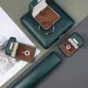 Premium leather jewelry box with custom embossed logo, luxury packaging for jewelry retailers and boutiques