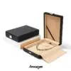 Premium custom leather jewelry boxes with embossed logo branding, luxury packaging for high-end jewelry retailers and e-commerce brands