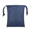 Large brushed leather jewelry pouch with soft lining and custom branding for jewelry brands