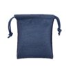 Premium brushed leather small jewelry pouch with custom logo branding and fabric lining