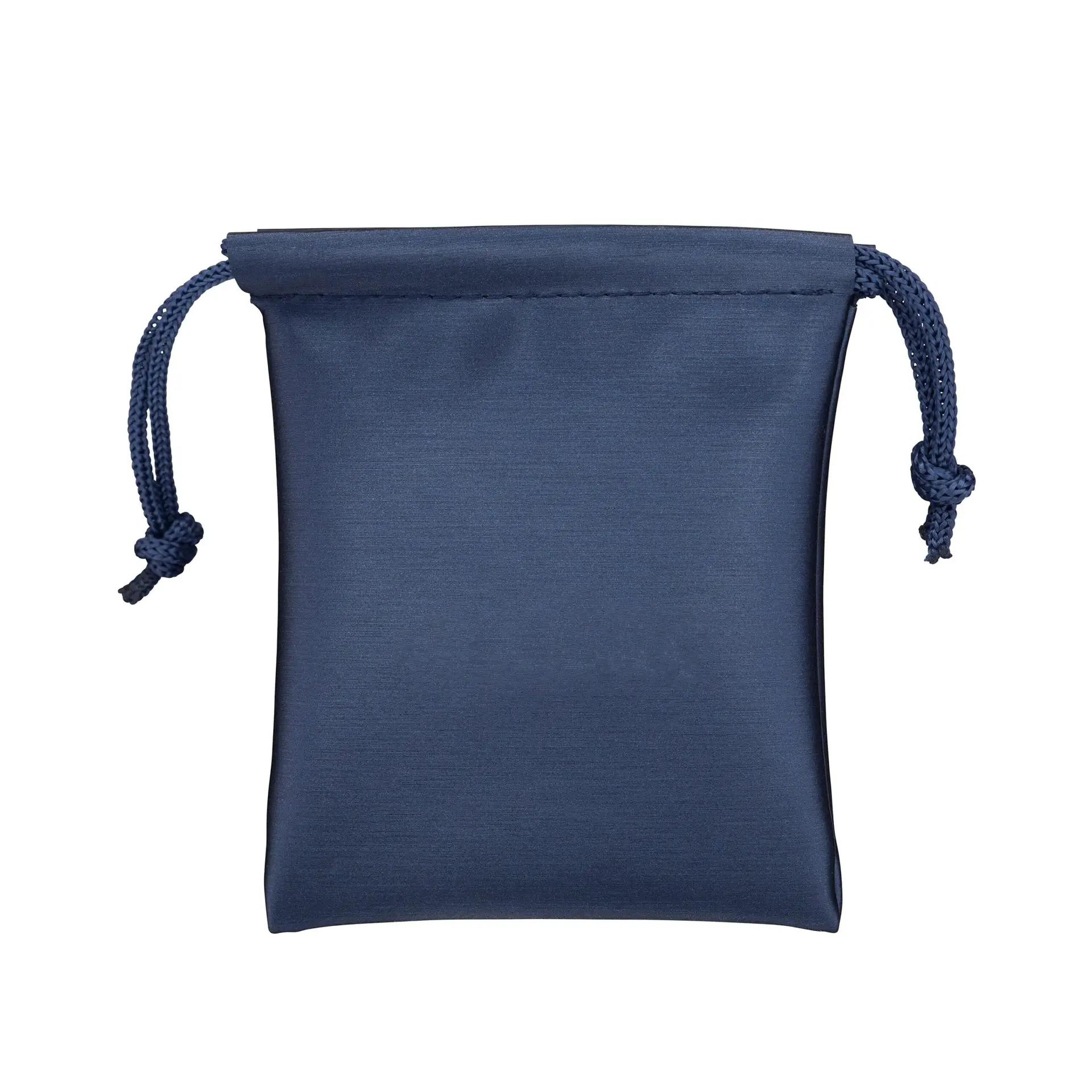 Premium brushed leather small jewelry pouch with custom logo branding and fabric lining