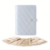 Custom leather book-shape jewelry travel bag with compartments, portable organization, and embossed logo branding
