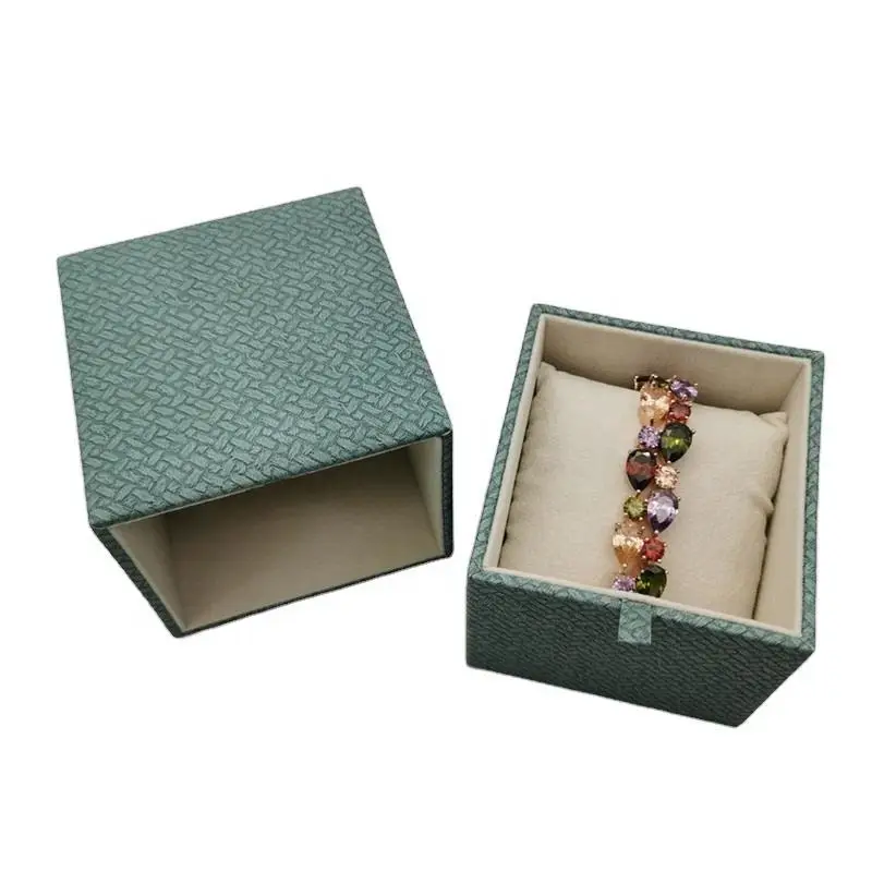 Custom leather jewelry box with drawer for necklaces and pendant display