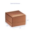 Luxury Leather Pendant Box - Custom Necklace Packaging with Branding Luxury leather pendant box with embossed logo and custom interior lining for necklace packaging