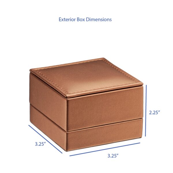 Luxury Leather Pendant Box - Custom Necklace Packaging with Branding Luxury leather pendant box with embossed logo and custom interior lining for necklace packaging