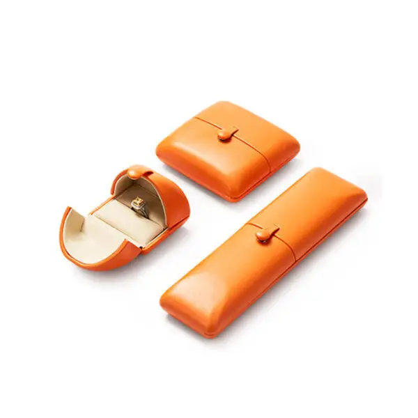 Double-Door PU Leather Ring Box - Custom Jewelry Packaging with Magnetic Closure Premium double-door PU leather ring box with magnetic closure, custom jewelry packaging for fine jewelry retail