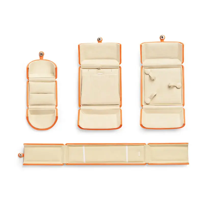 Premium double-door PU leather ring box with magnetic closure, custom jewelry packaging for fine jewelry retail