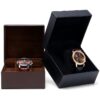 Custom Single-Slot Premium Leather Watch Box—OEM Private Label Premium leather single-slot watch box organizer with custom logo branding and adjustable insert compartment