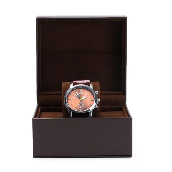 Custom Single-Slot Premium Leather Watch Box—OEM Private Label Premium leather single-slot watch box organizer with custom logo branding and adjustable insert compartment