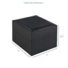 Luxury custom leather watch box with white foam packer insert, closed and open views
